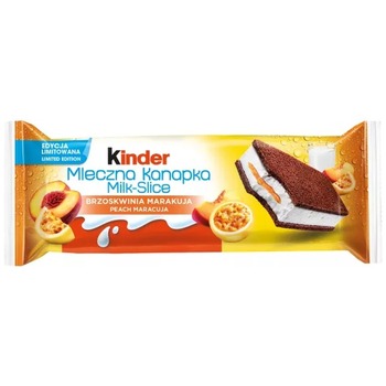 KINDER MLECZNA KANAPKA MILK SANDWICH PEACH PASSION FRUIT