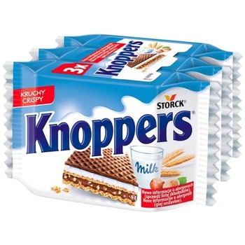 KNOPPERS CHOCOLATE HAZELNUT WAFERS (3X25G)