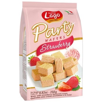 LAGO PARTY BAG WAFERS STRAWBERY (FRAGOLA)