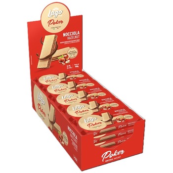 LAGO PARTY WAFER POKER HAZELNUT
