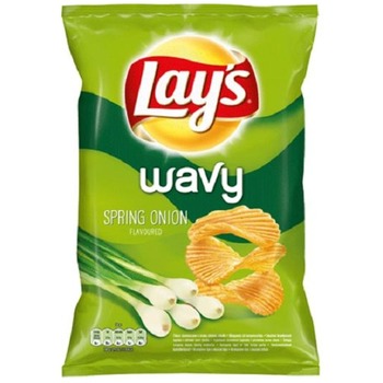 LAYS CHIPSY WAVY GREEN ONIONS