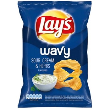 LAYS CHIPSY WAVY SOUR CREAM AND HERBS