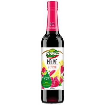 LOWICZ SYRUP MALINA Z CYTRYNA RASPBERRY LEMON