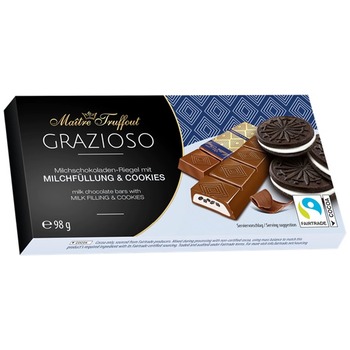MAITRE TRUFFOUT GRAZIOSO MILK CHOCOLATE WITH BISCUIT