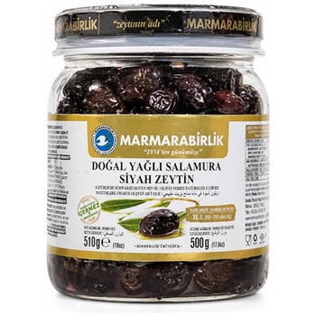 MARMARABIRLIK BLACK OLIVES BOTTLE XL-L (201-260)