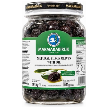 MARMARABIRLIK BLACK OLIVES BOTTLE XS-2XS (321-380)