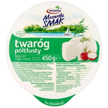 MLEKPOL MAZURSKI SMAK TWAROG POLTLUSTY (GREEN)