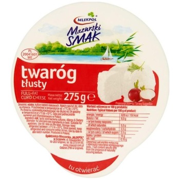 MLEKPOL MAZURSKI SMAK TWAROG TLUSTY(RED)