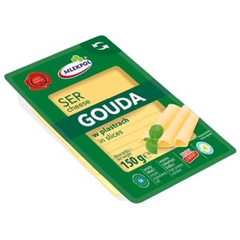 MLEKPOL SER GOUDA W PLASTRACH (GREEN)