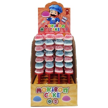 MOKIBON GUMMY SOUR JELLY POMPOM CAKE