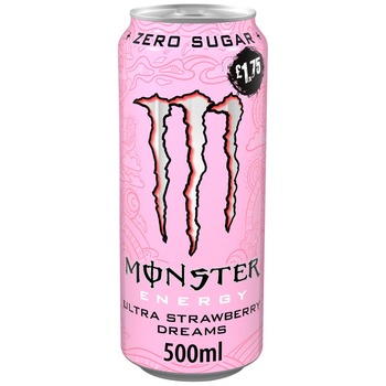 MONSTER ENERGY DRINK ULTRA STRAWBERRY DREAMS ZERO PM 1.75