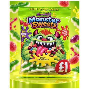 MONSTER SWEET CRAZY CROCODILES PM 1.00 (HALAL)