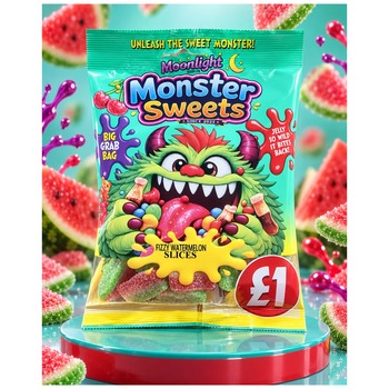 MONSTER SWEET CRAZY WATERMELON SLICES PM 1.00 (HALAL)