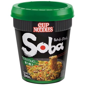 NOODLES NISSIN SOBA TERIYAKI INSTANT (GREEN)