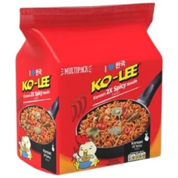 NOODLES KO LEE EXTRA SPICY CHICKEN (4 MULTIPACK)