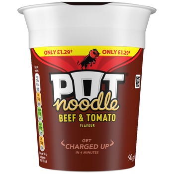 NOODLES POT NOODLE BEEF AND TOMATO PM 1.29