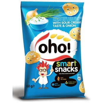OHO CHIPS WITH SOUR CREAM TASTE & ONION