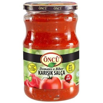ONCU MIX PEPPER AND TOMATO PASTE JAR KARISIK SALCA