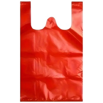 PANDAX JUMBO RED CARRIER BAGS 20 MIC