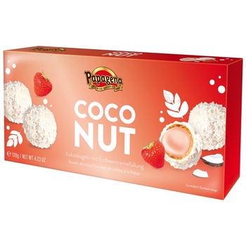 PAPAGENA WAFERBALLS WITH STRAWBERRY CREAM FILLING