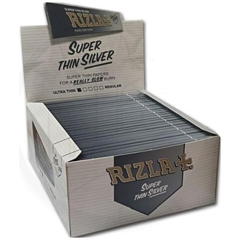 RIZLA SILVER SUPER THIN 50 BOOKLETS KING SIZE