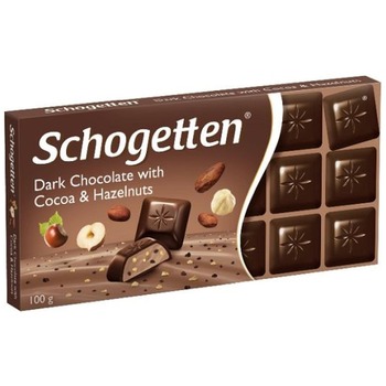 SCHOGETTEN DARK CHOCOLATE WITH HAZELNUTS 73001