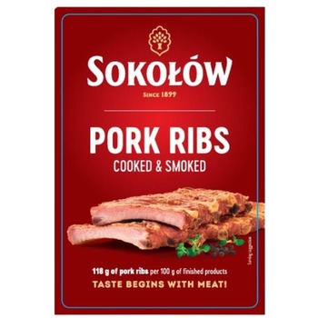 SOKOLOW COOKED AND SMOKED PORK RIBS
