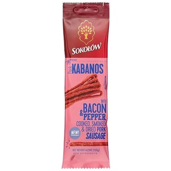 SOKOLOW PORK KABANOS WITH BACON AND PEPPER PM 2.99