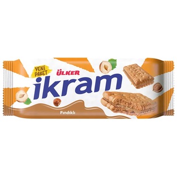 ULKER IKRAM HAZELNUT CREAM BISCUIT