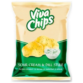 VIVA CHIPS SOUR CREAM & DILL (SMANTANA)