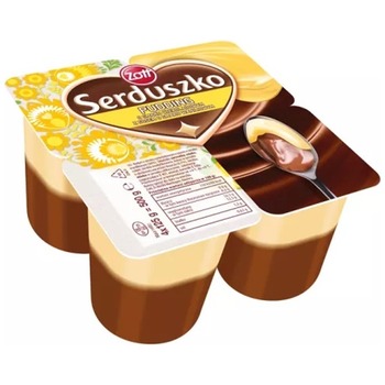 ZOTT SERDUSZKO PUDDING CZEKOLADA WANILIA